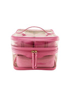 Sophia 4 Piece Travel Makeup Case | Fuchsia-CadelleLeather