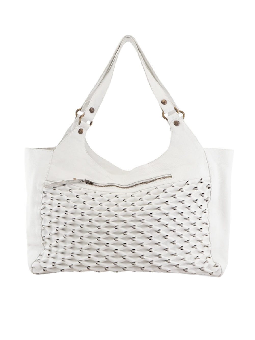 Isla Tote | White-Handbags-CadelleLeather