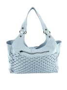 Isla Tote | Pale Blue-Handbags-CadelleLeather
