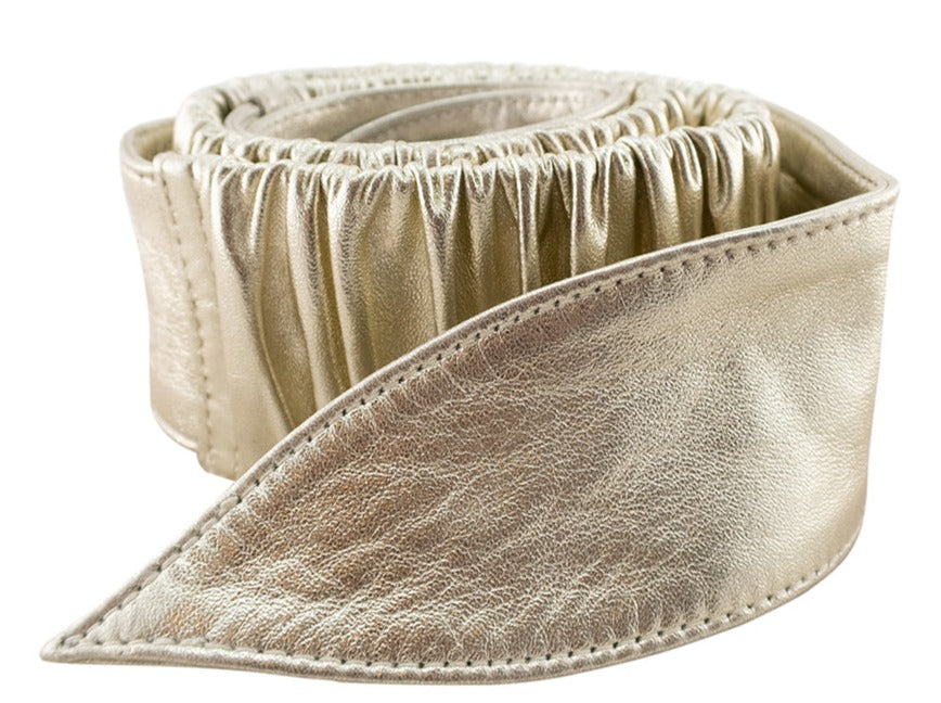 Kitty Wide Stretch Belt | Black-CadelleLeather