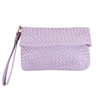 Luna Weave Clutch | Pale Blue-CadelleLeather