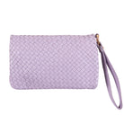 Luna Weave Clutch | Lilac-CadelleLeather