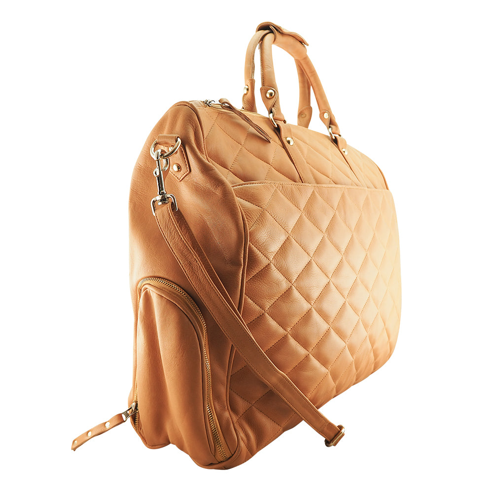 Bailey Overnighter | Camel-Handbags-CadelleLeather
