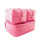 Sophia 4 Piece Travel Makeup Case | Fuchsia-CadelleLeather