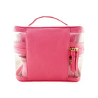 Sophia 4 Piece Travel Makeup Case | Fuchsia-CadelleLeather