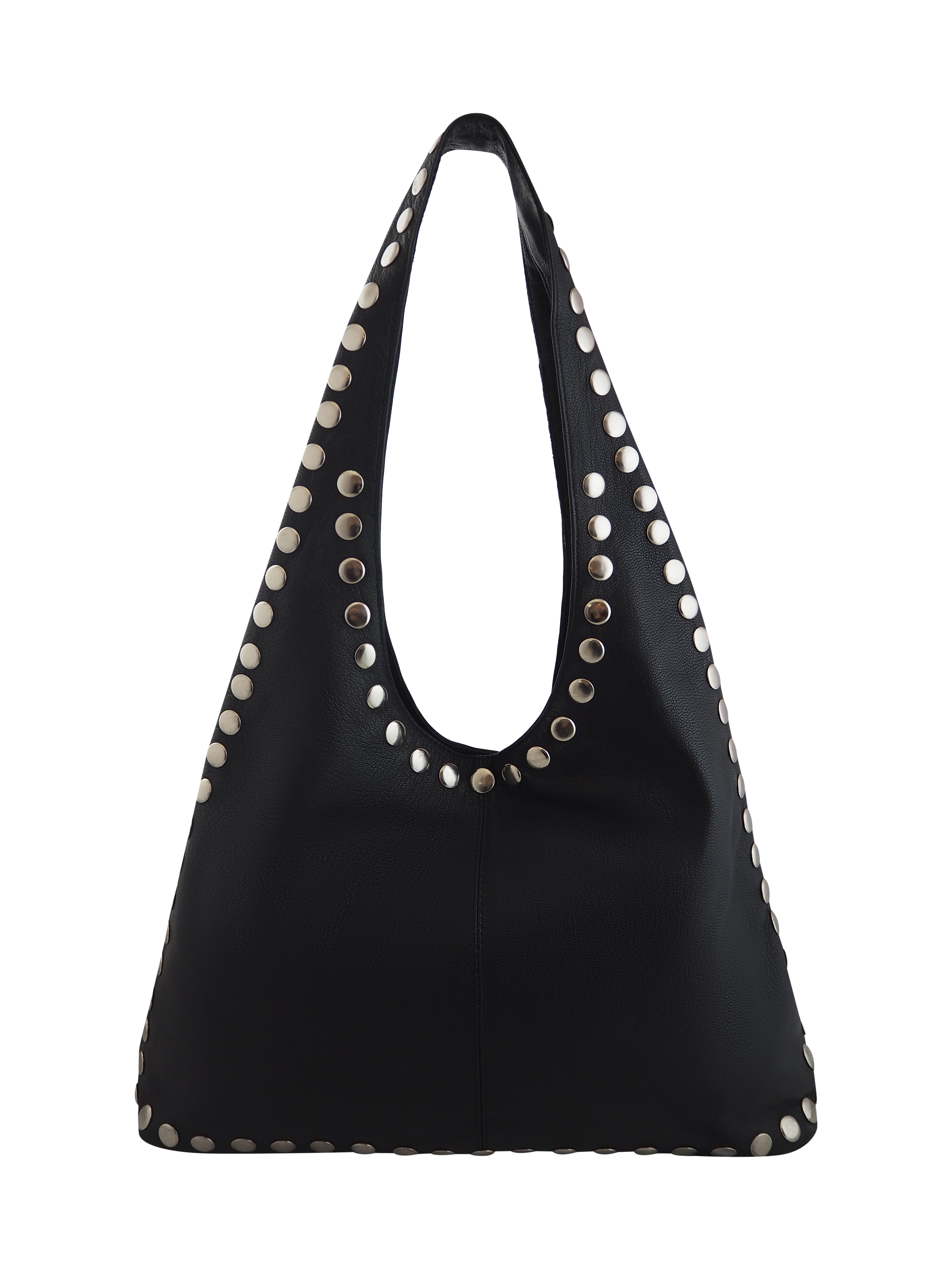 Cadelle leather Jenna hobo with silver stud details