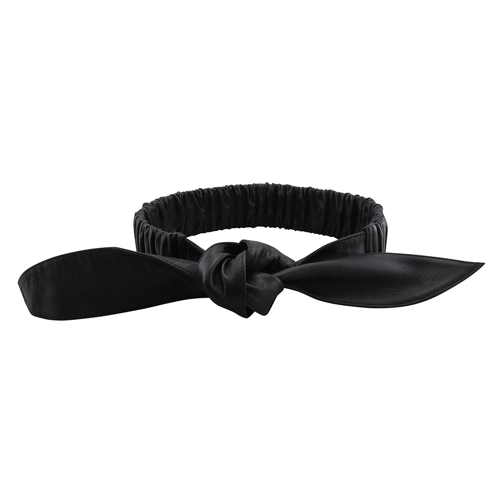 Kitty Wide Stretch Belt | Gold Metallic-CadelleLeather