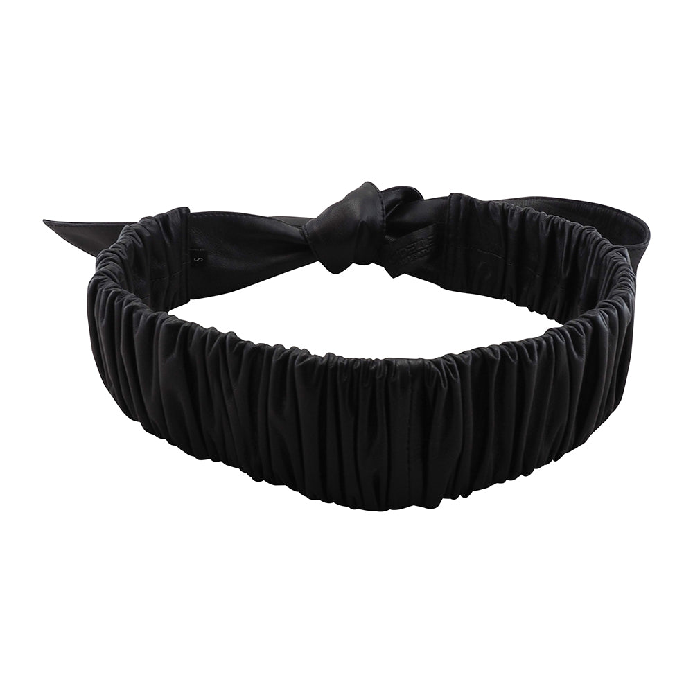 Kitty Wide Stretch Belt | Gold Metallic-CadelleLeather