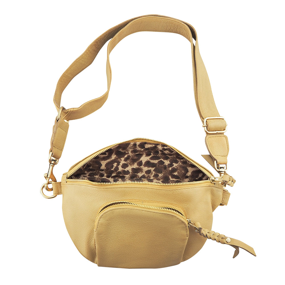 Dotti Sling Bag | Camel-CadelleLeather