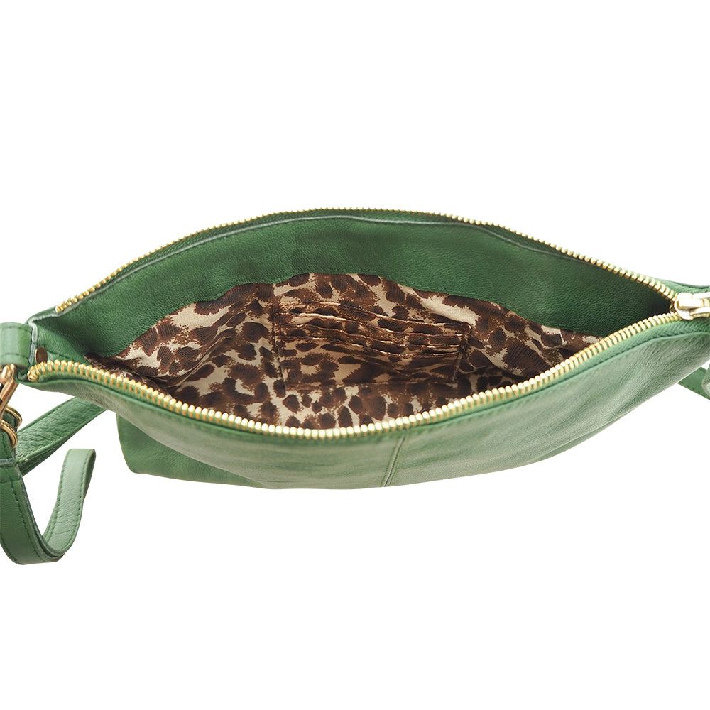 Willow Crossbody | Bottle Green-CadelleLeather