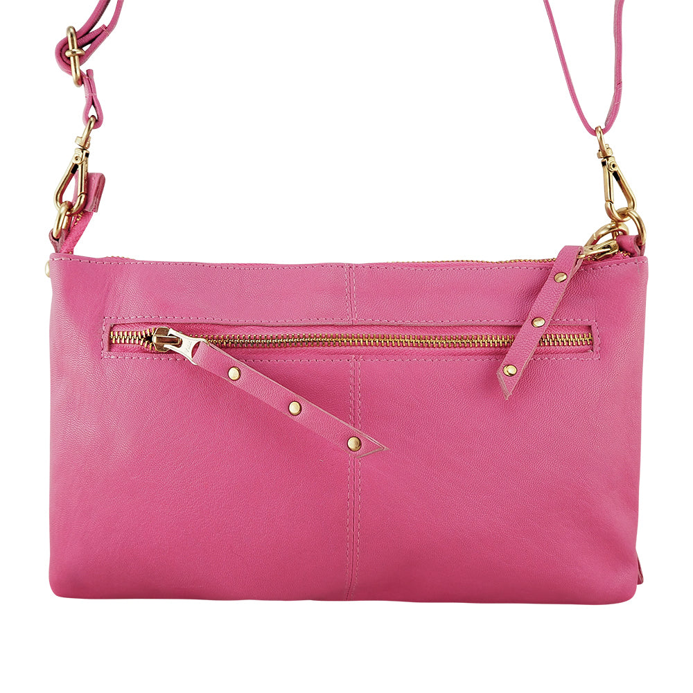 Willow Crossbody | Fuchsia-CadelleLeather