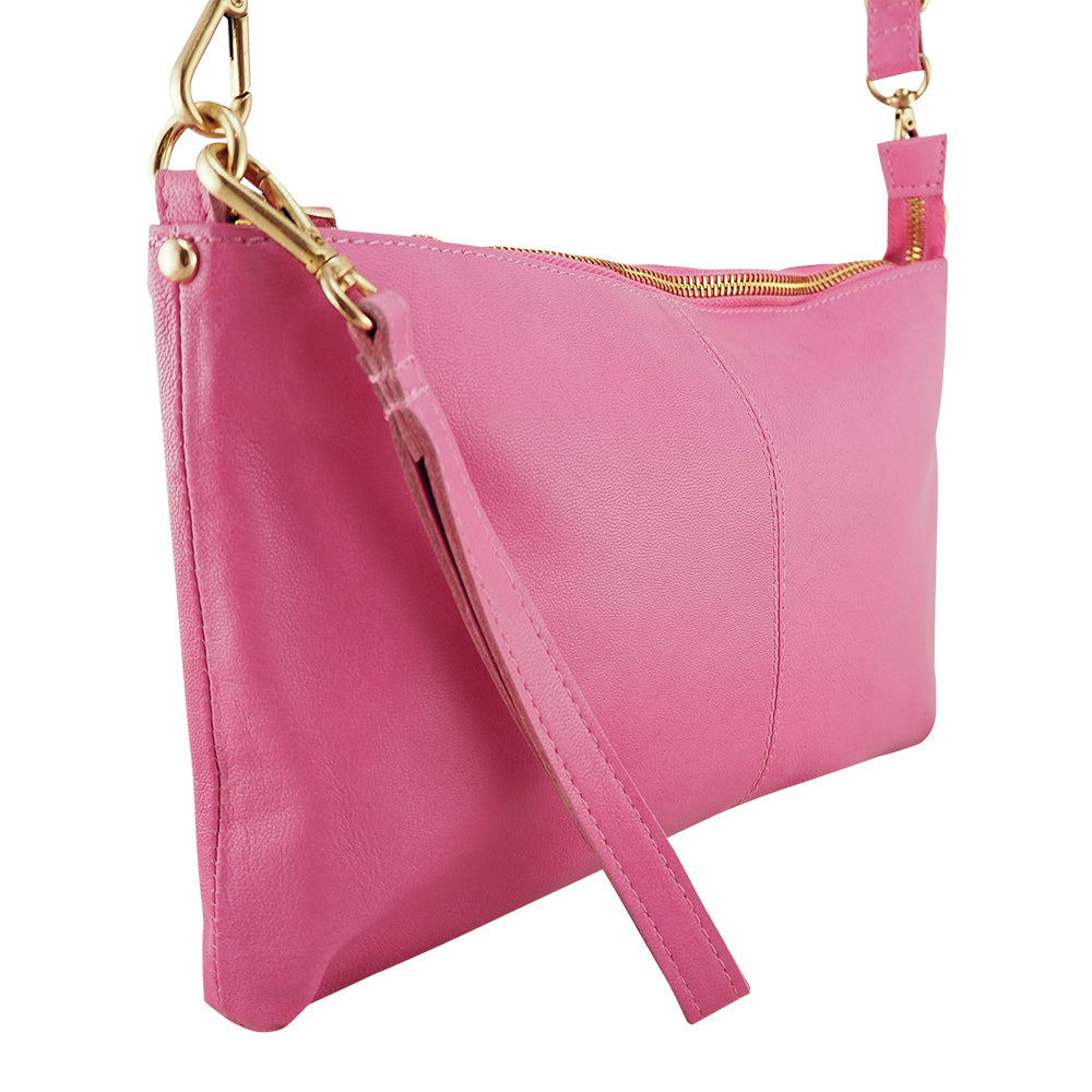 Willow Crossbody | Fuchsia-CadelleLeather