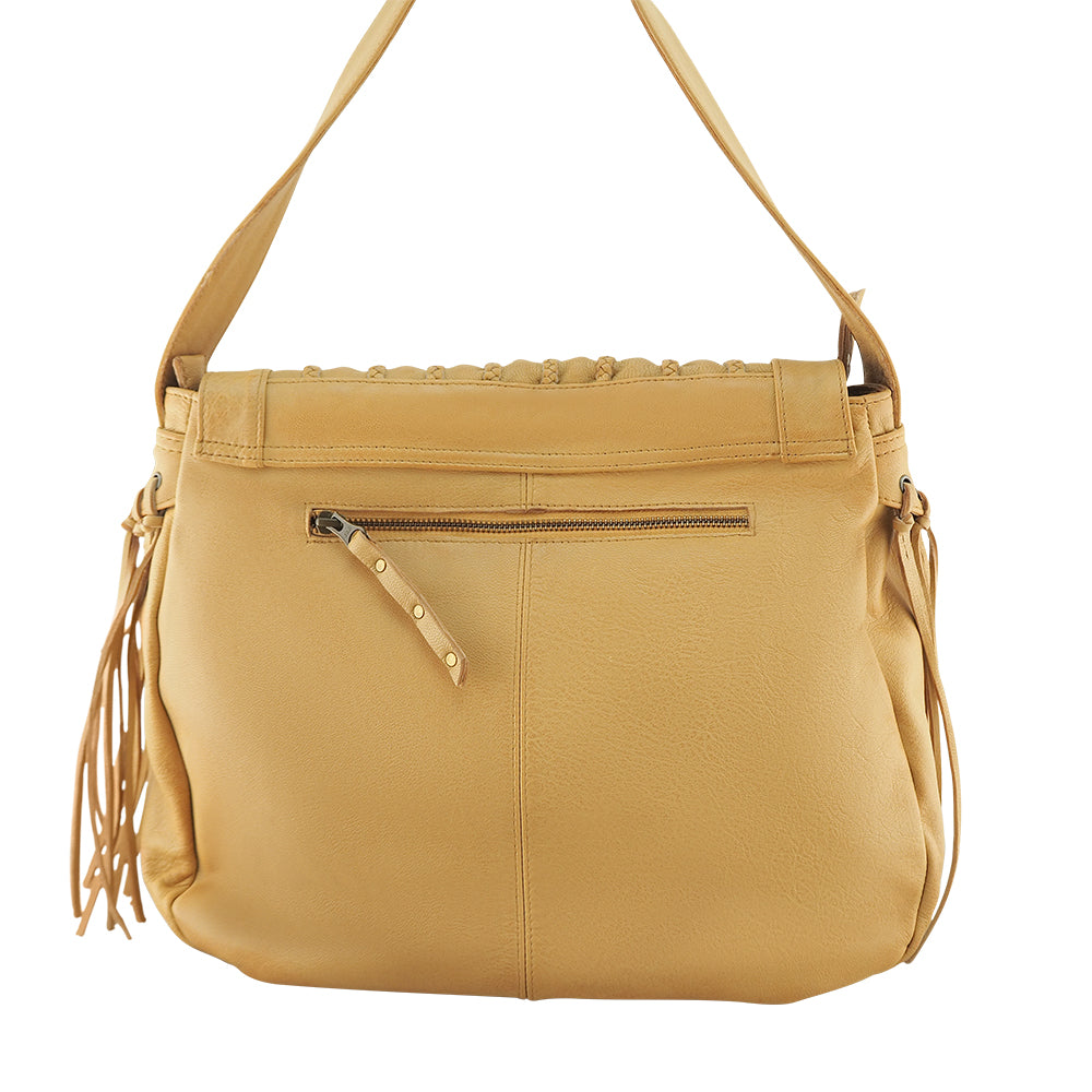 Natalia Satchel | Camel-CadelleLeather