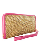 Taylor Wallet | Metallic Gold/Fuchsia-CadelleLeather