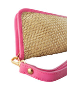 Taylor Wallet | Metallic Gold/Fuchsia-CadelleLeather