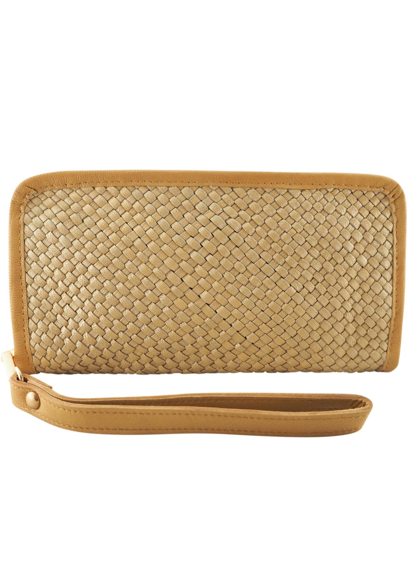 Taylor Wallet | Metallic Gold/Camel-CadelleLeather