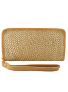 Taylor Wallet | Metallic Gold/Camel-CadelleLeather