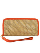 Taylor Wallet | Metallic Gold/Mandarin-CadelleLeather