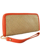 Taylor Wallet | Metallic Gold/Mandarin-CadelleLeather