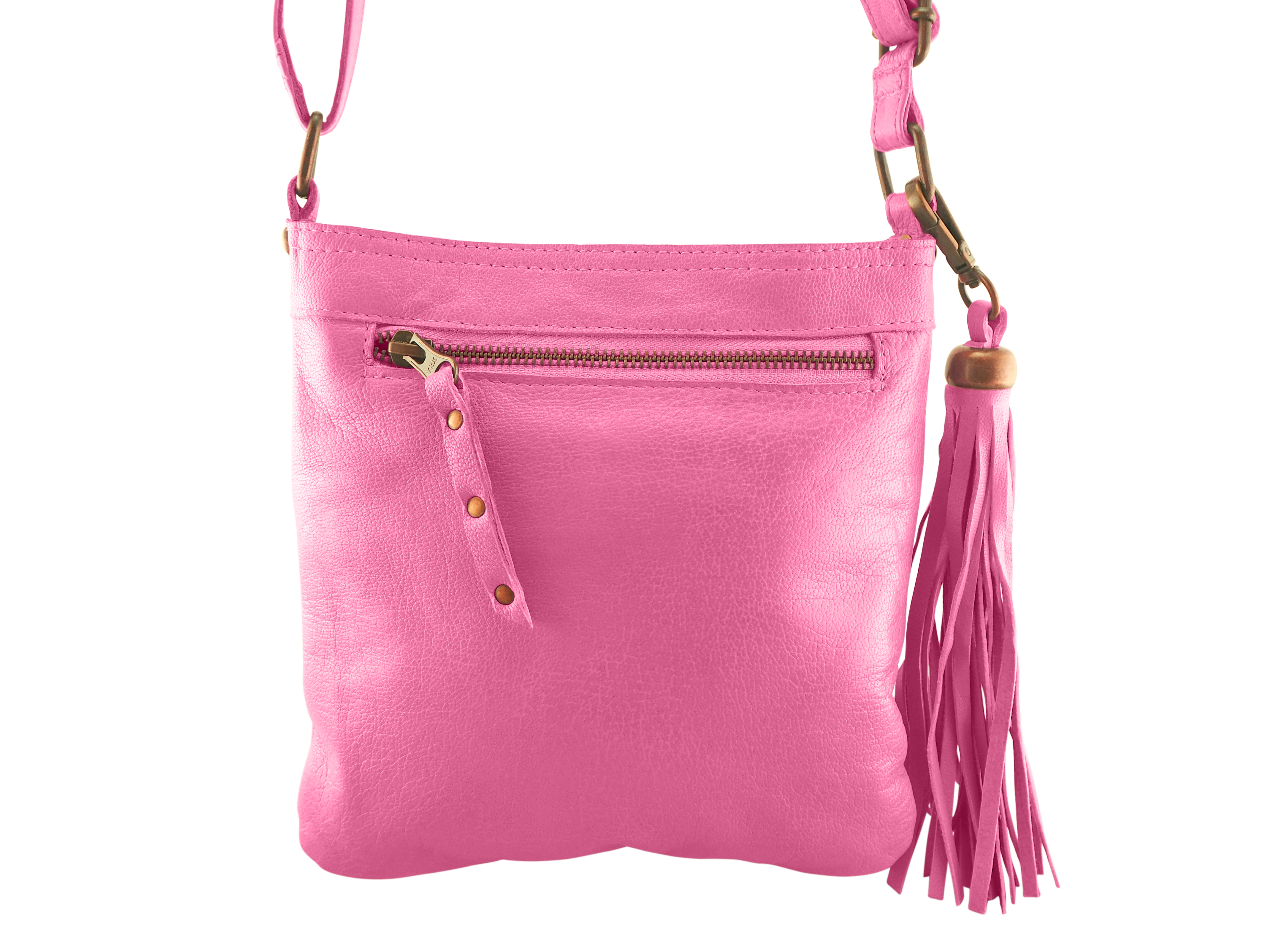 Jamie Crossbody | Fuchsia-Handbags-CadelleLeather