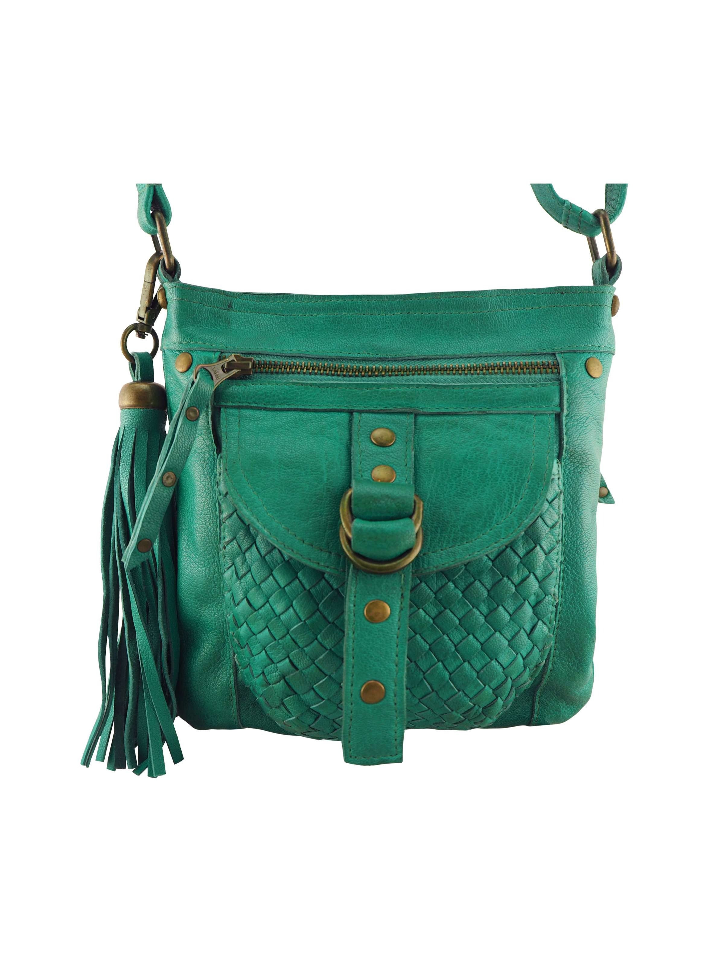 Jamie Crossbody | Peacock-Handbags-CadelleLeather