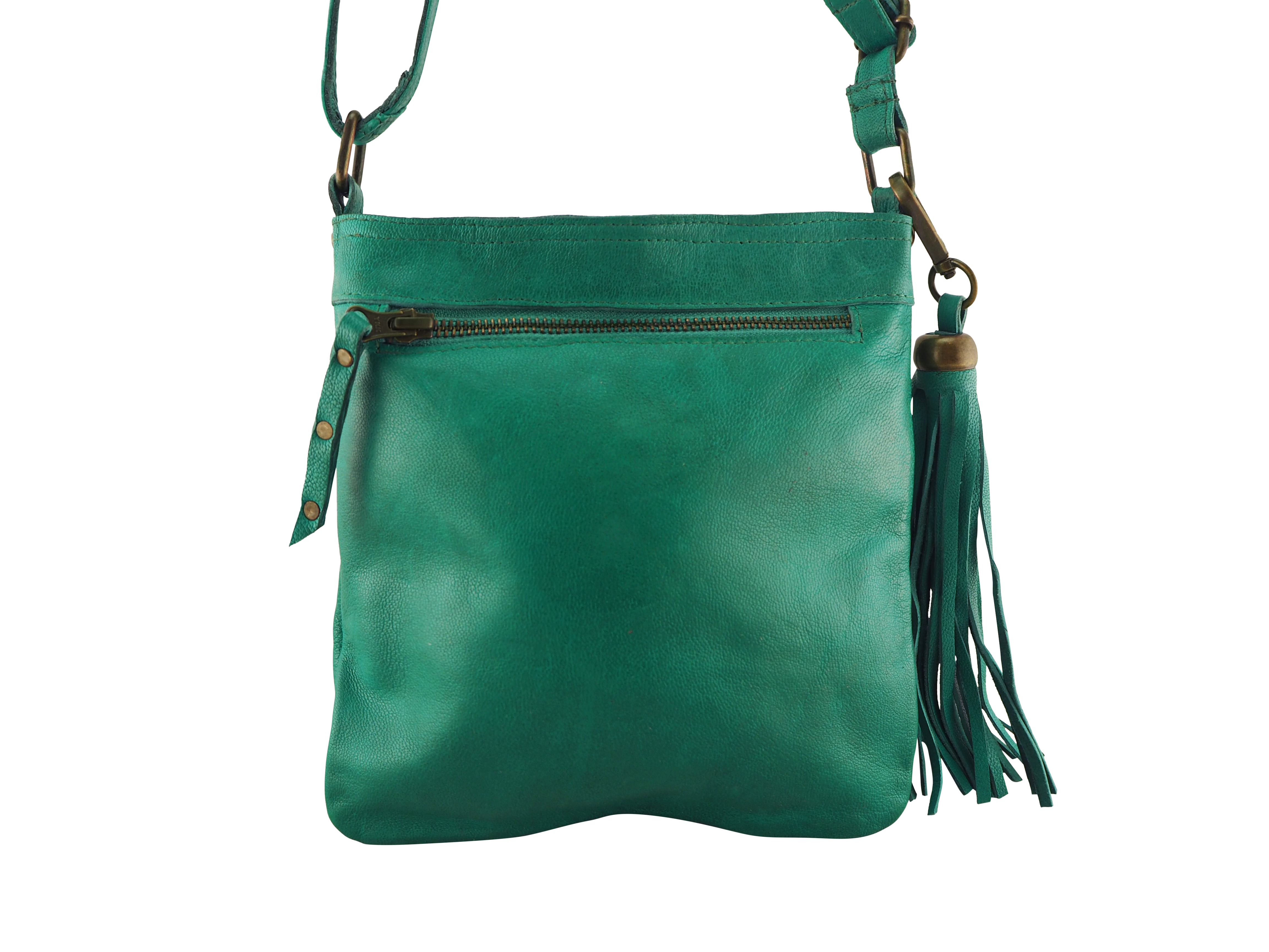 Jamie Crossbody | Peacock-Handbags-CadelleLeather