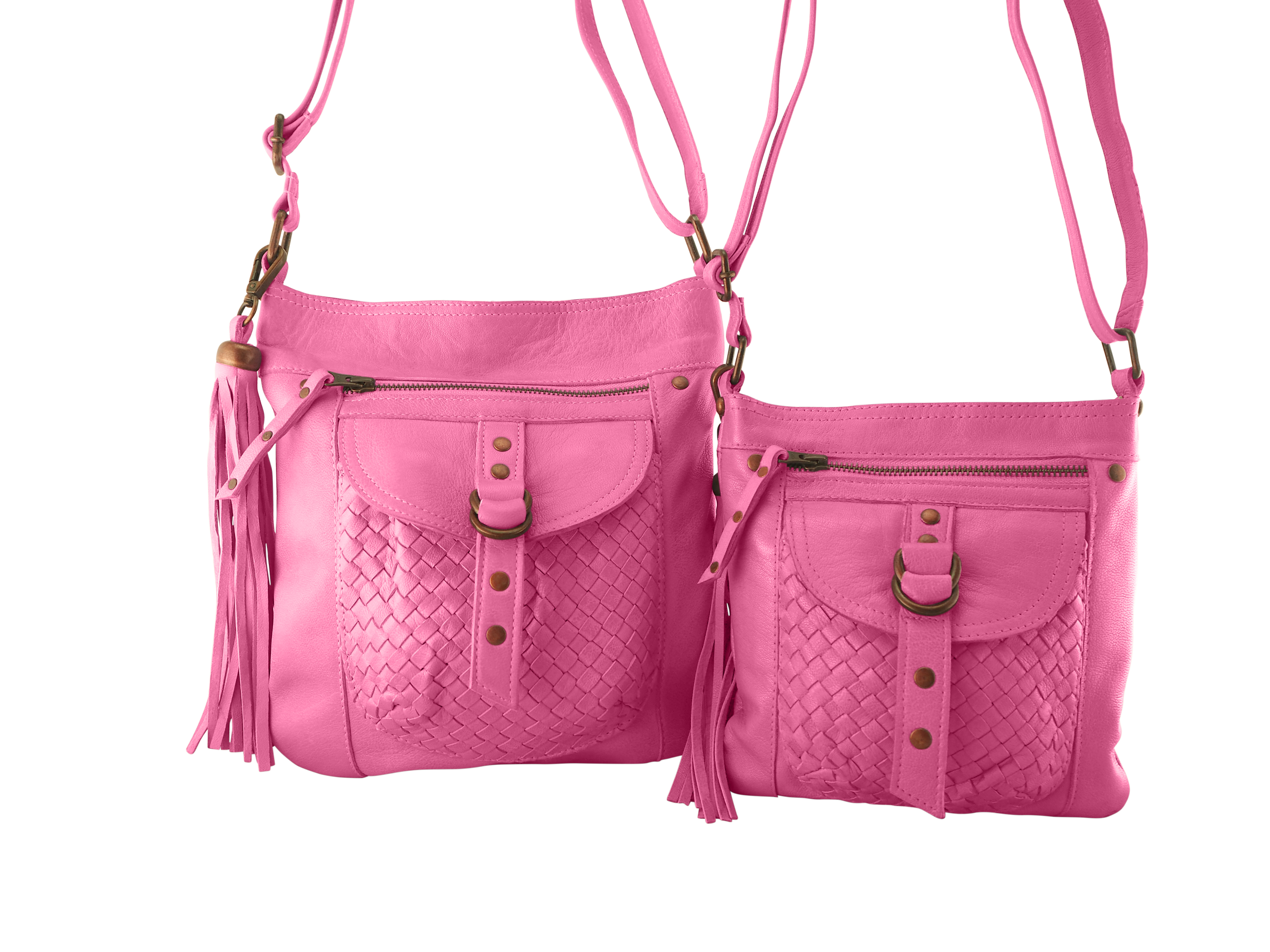 Jamie Crossbody | Fuchsia-Handbags-CadelleLeather