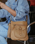 Millie Crossbody Bag | Camel-Handbags-CadelleLeather