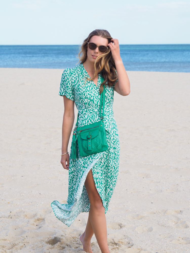 Jamie Crossbody | Peacock-Handbags-CadelleLeather