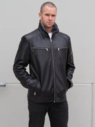 Hudson Men’s Jacket | Black-CadelleLeather