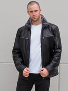 Hudson Men’s Jacket | Black-CadelleLeather