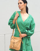 Millie Crossbody Bag | Camel-Handbags-CadelleLeather