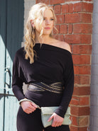 Luna Weave Clutch | Mint-CadelleLeather