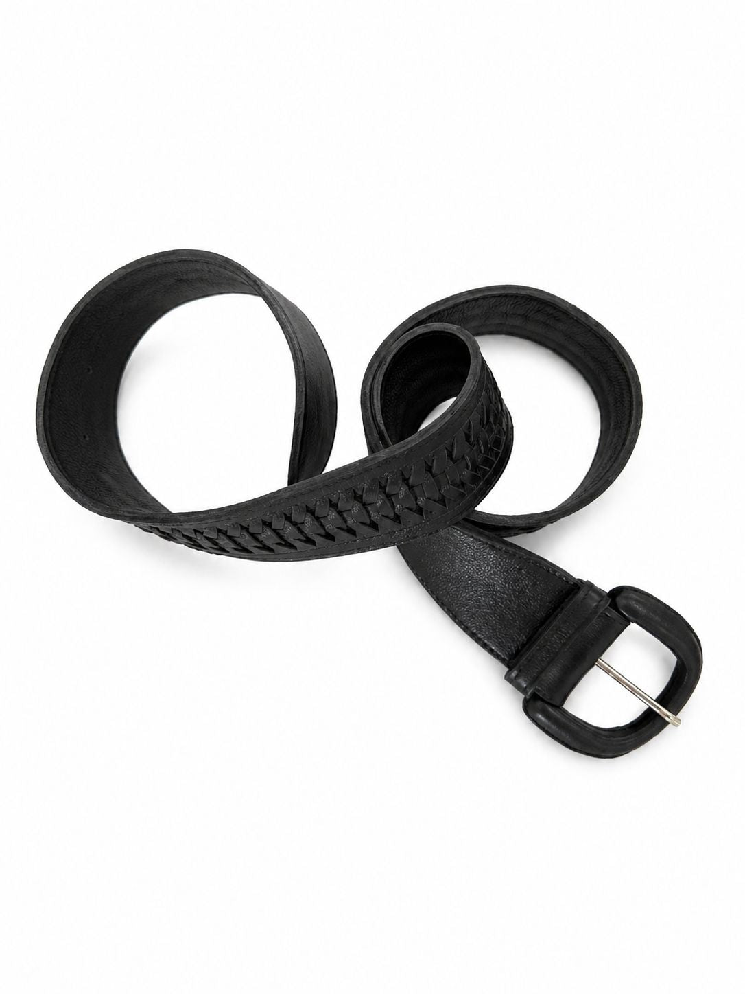 Cadelle Carla Black braided leather belt