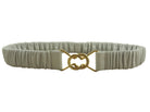 Claudia Stretch Belt | White-Belts-CadelleLeather