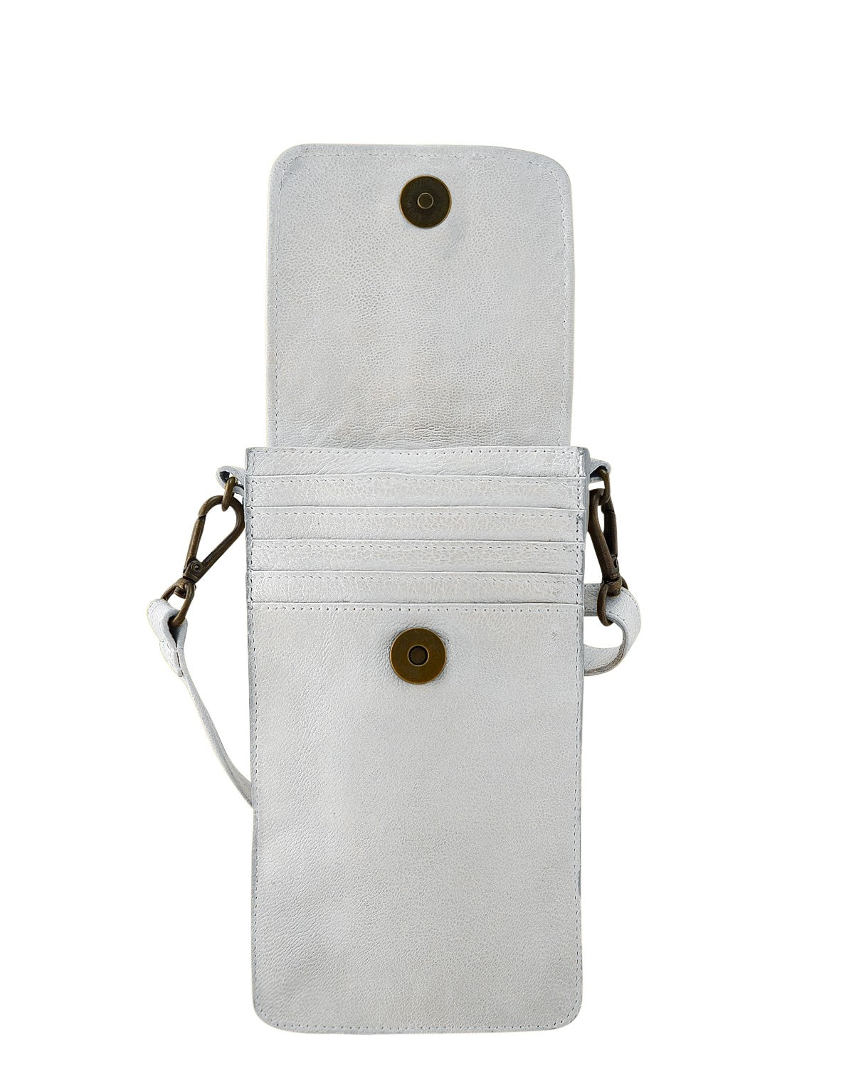 Ada Phone Bag | White-Handbags-CadelleLeather