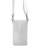 Ada Phone Bag | White-Handbags-CadelleLeather