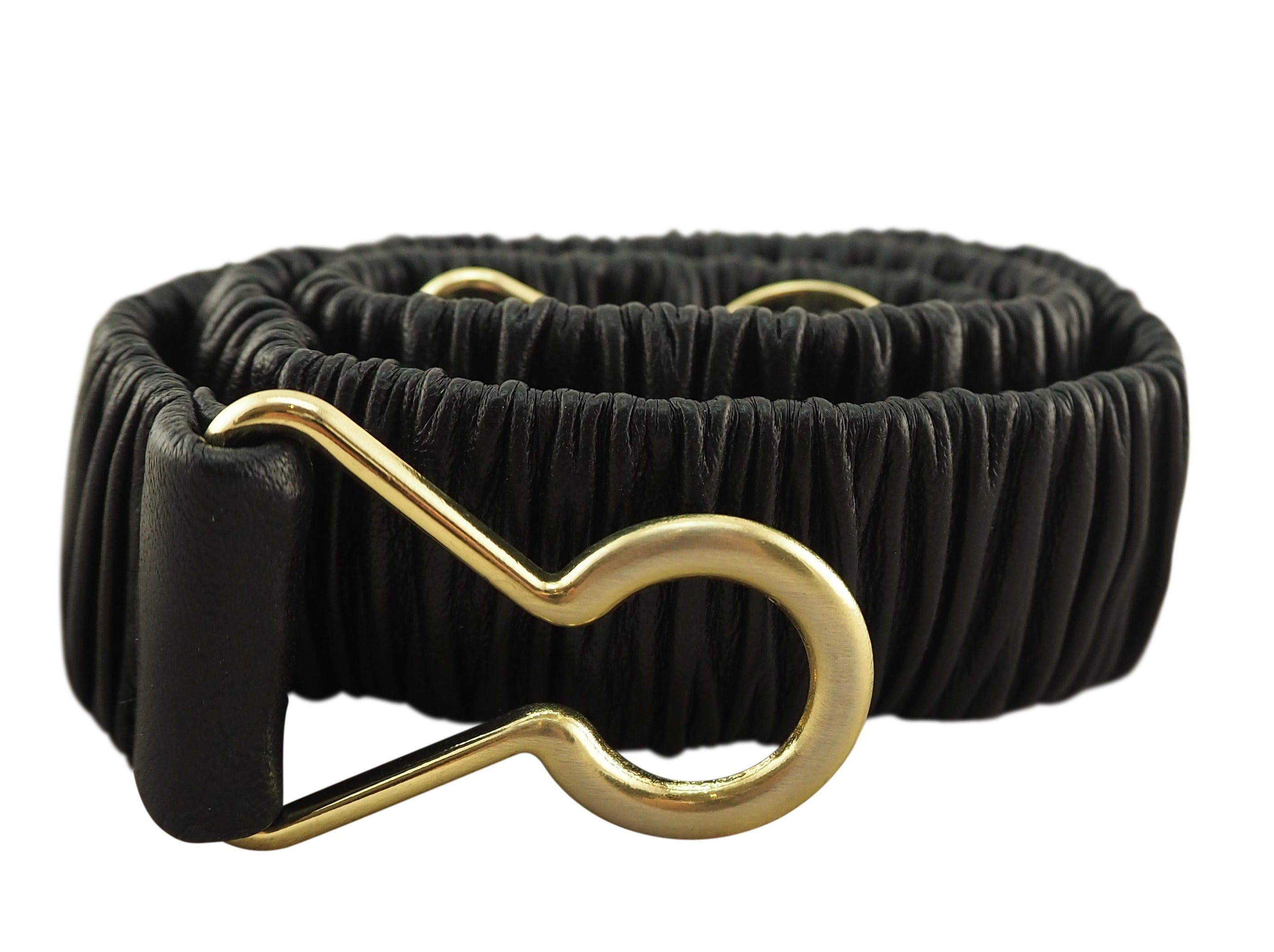 Claudia Stretch Belt | Black-Belts-CadelleLeather