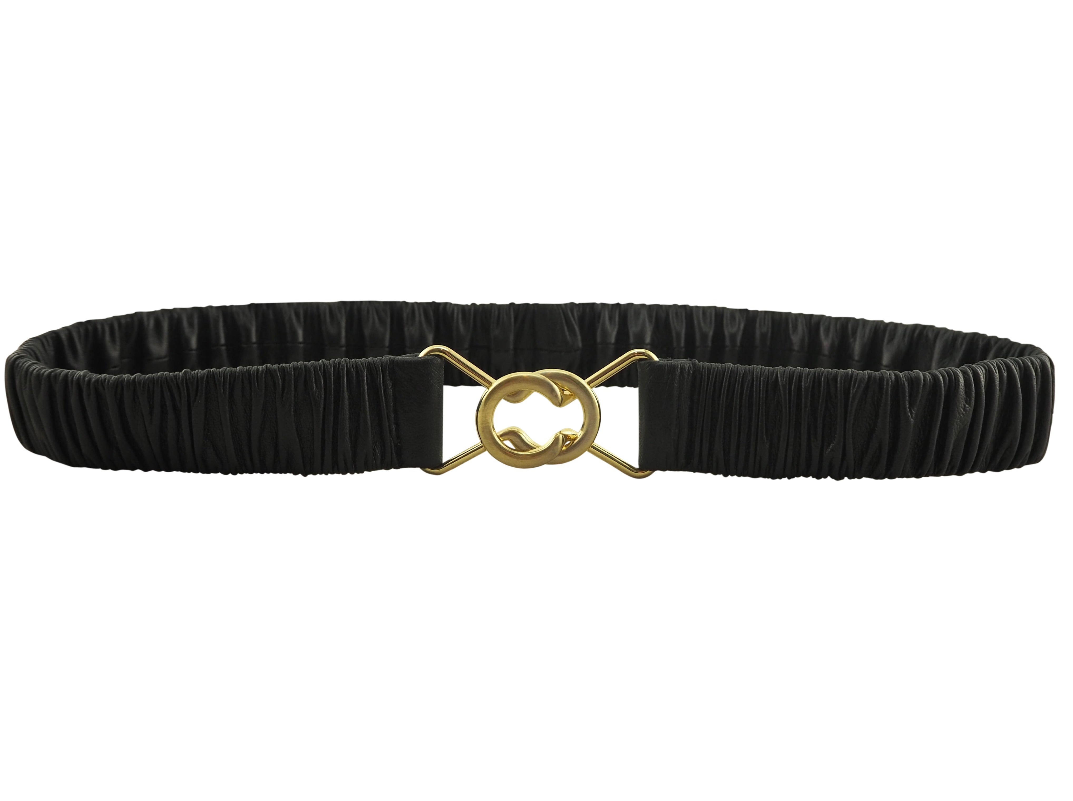 Claudia Stretch Belt | Black-Belts-CadelleLeather