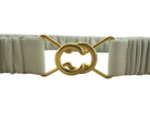 Claudia Stretch Belt | White-Belts-CadelleLeather