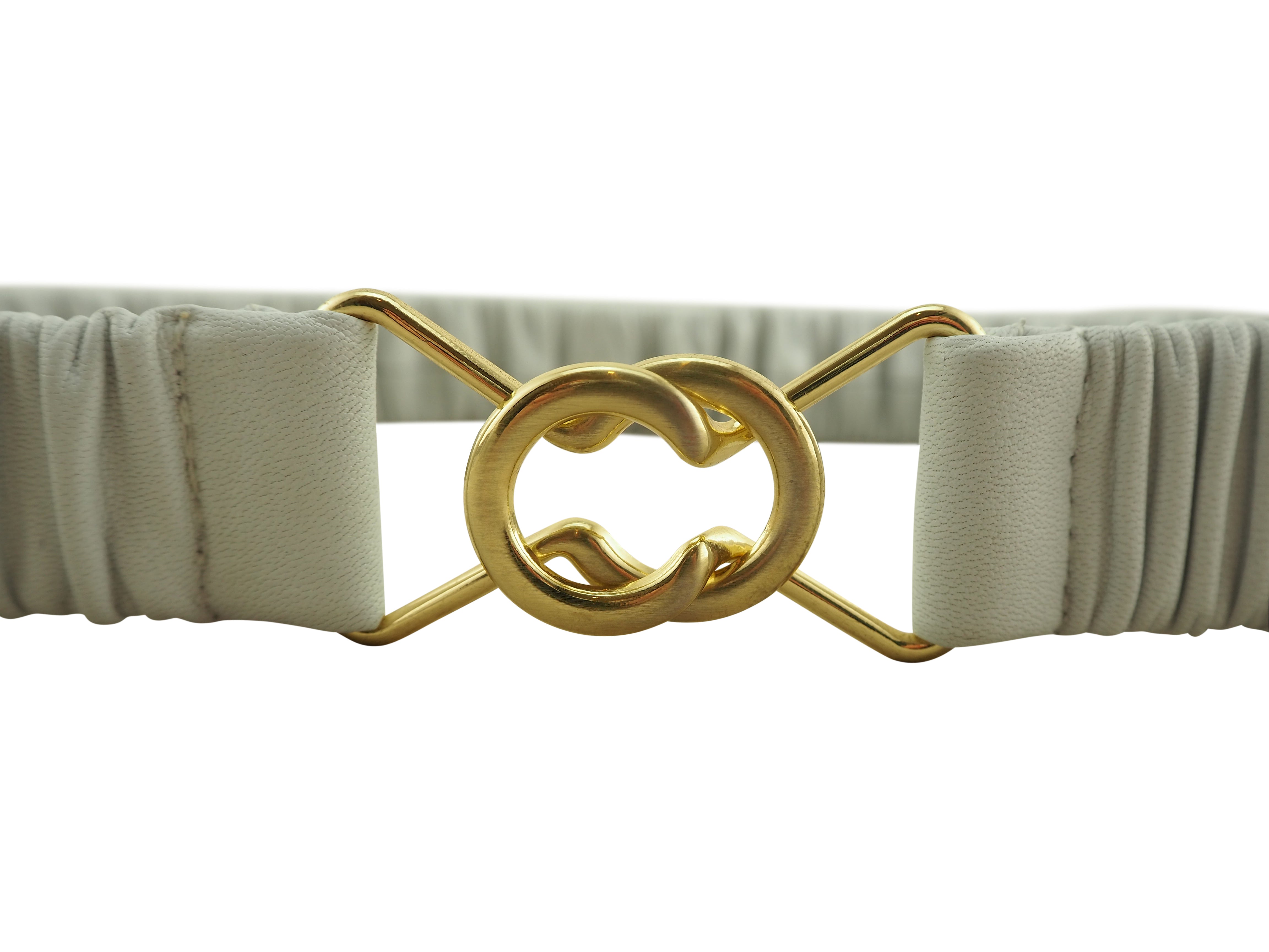 Claudia Stretch Belt | White-Belts-CadelleLeather