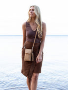 Eva Phone Bag | Camel-CadelleLeather