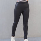 Leather Pants Kirsty Stretch Black Picture 1 regular from Cadelle Leather