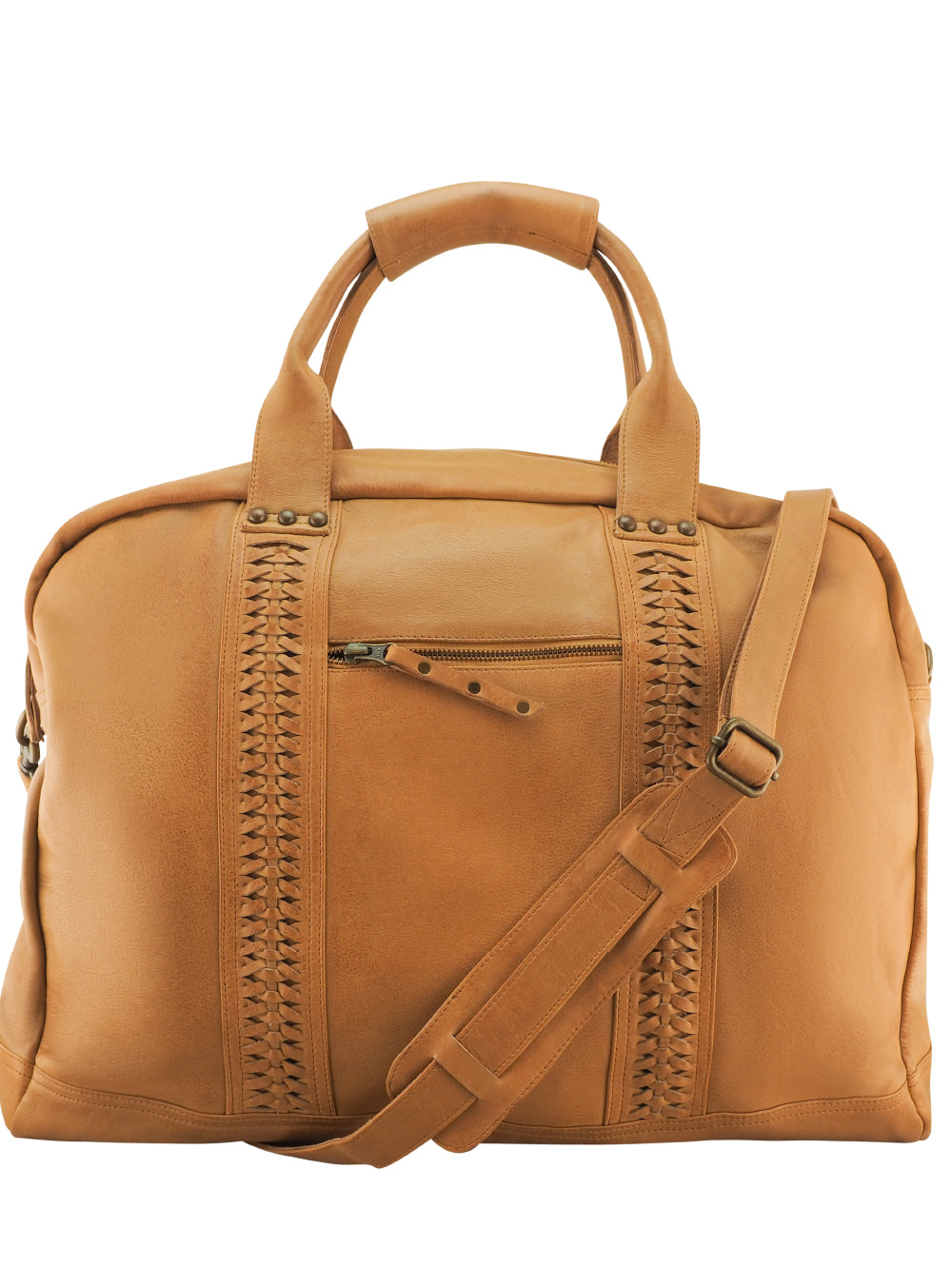 Leni Overnighter | Camel-CadelleLeather