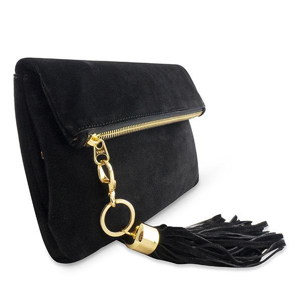 Leather Clutch MONK August Black/Suede Picture 5 Regular from Cadelle Leather