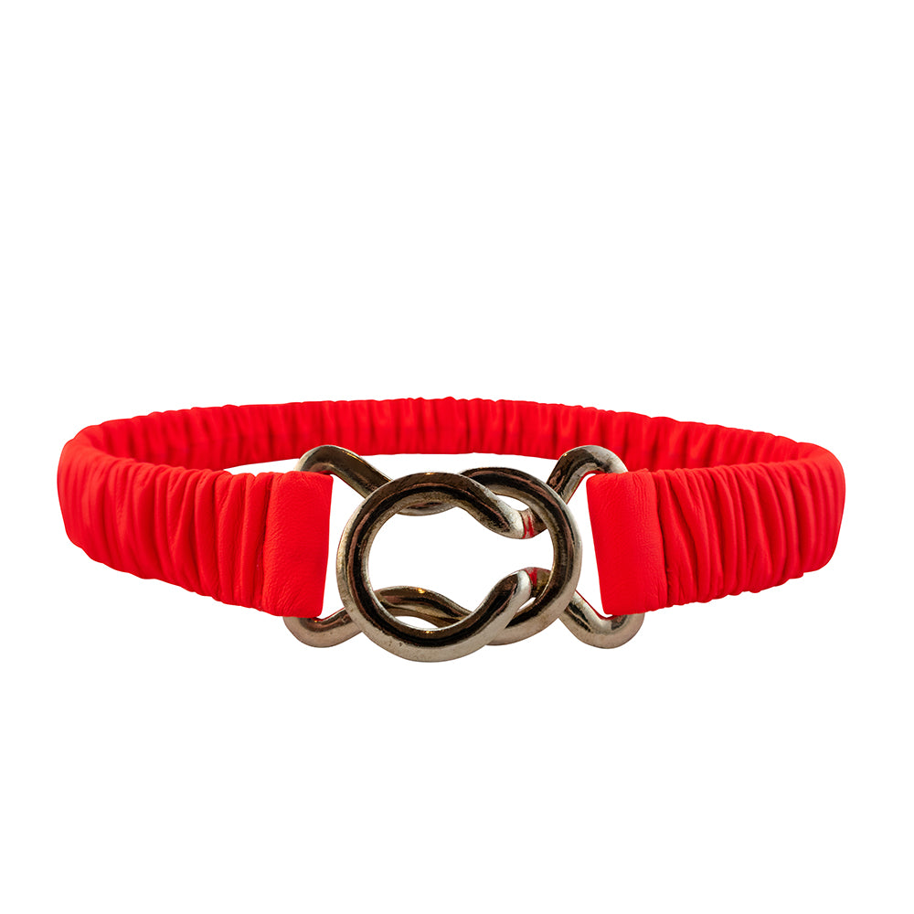 Fluro Chloe Stretch Leather Belt-CadelleLeather