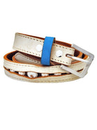 Contrast Loop Leather Belt-CadelleLeather