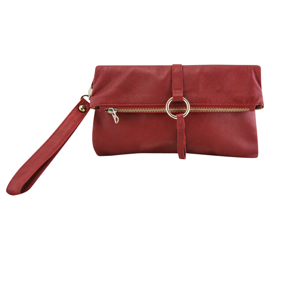 Leather Clutch MONK April Red Picture 4 Regular from Cadelle Leather