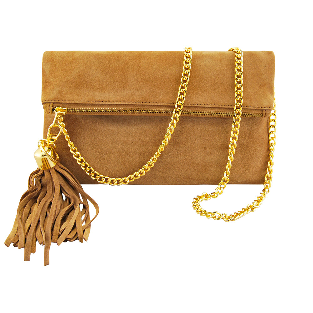 Leather Clutch MONK August Tan/Suede Picture 1 Regular from Cadelle Leather