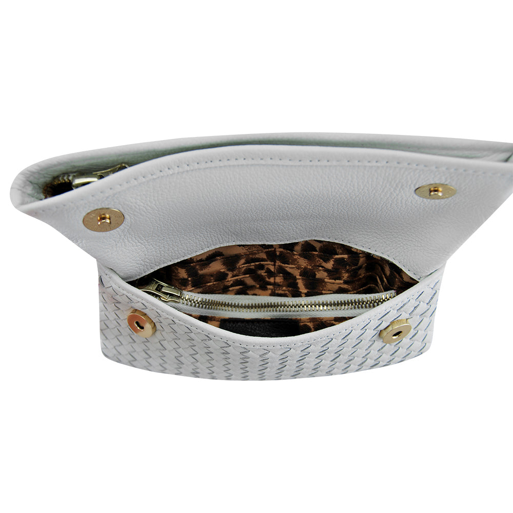 Leather Wallet Luna Weave Clutch White Picture 6 regular from Cadelle Leather